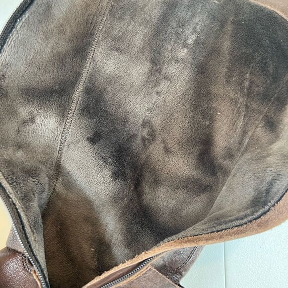 Fabianelli Sequoia Brown Leather Knee High Tall Riding Boots - Picture 5 of 16